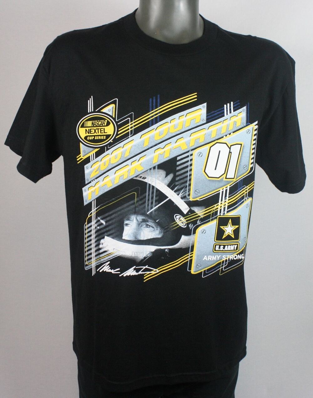 Mark Martin Double Sided Nascar T-Shirt Mens L NWOT Vintage